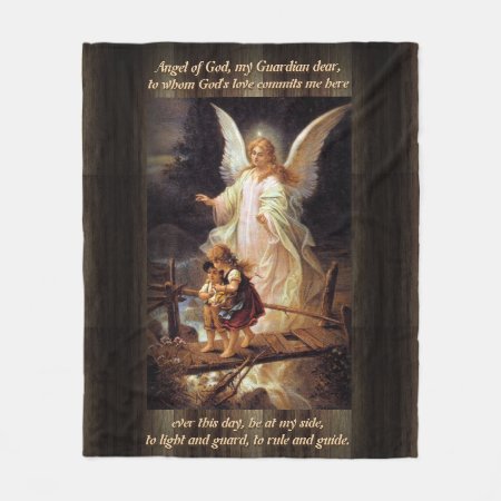 Vintage Angel Fleece Blanket