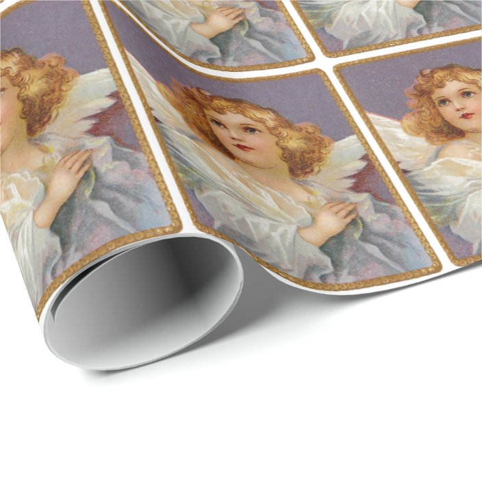 angel wrapping paper