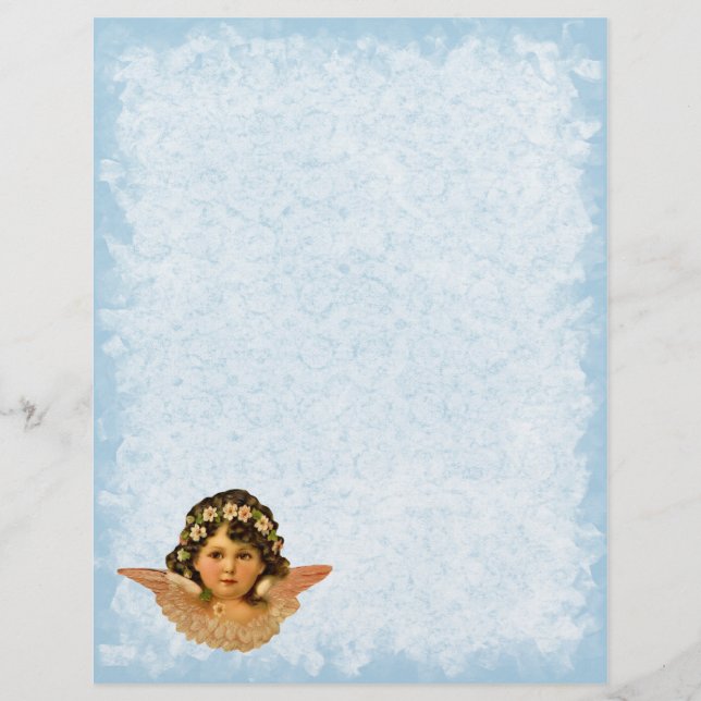 Vintage Angel Letterhead Stationery (Front)