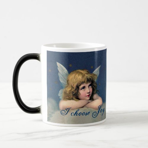 Vintage Angel Morphing Mug _ Choose Love Joy