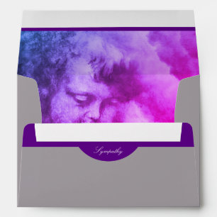 Vintage Angel & Stormy Heaven / Memorial & Funeral Envelope