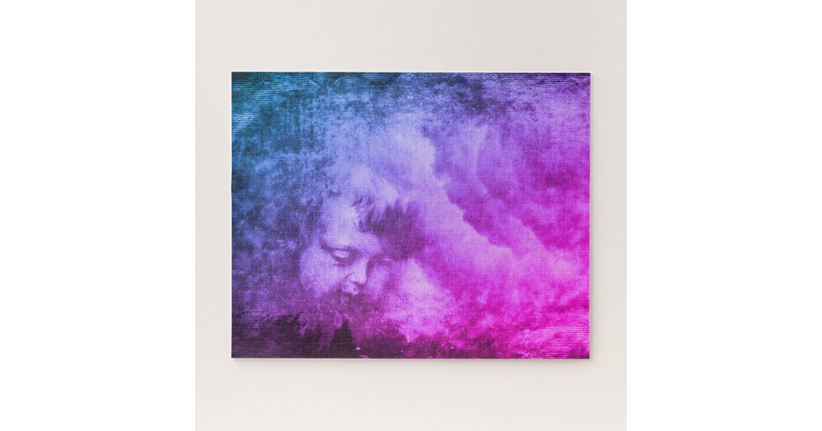 Vintage Angel Stormy Heaven Sky Puzzles Jigsaw Puzzle Zazzle Com