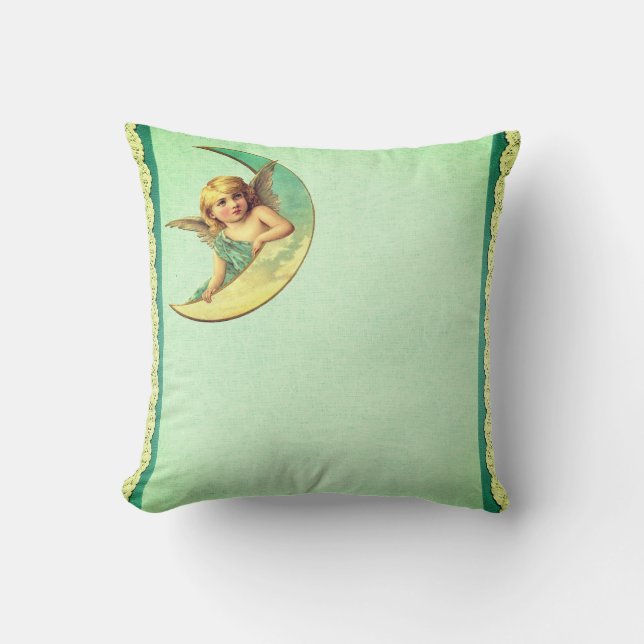 Vintage Angel throw pillow (Front)