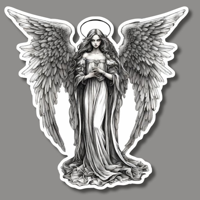 Vintage Angel Waterproof  Sticker (Creator Uploaded)