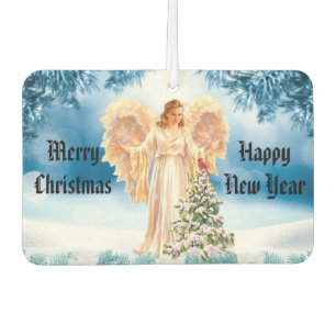 Vintage Angel With Tree Air Freshener