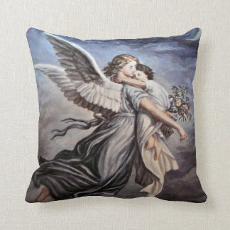 Vintage angelic figures Throw Pillow