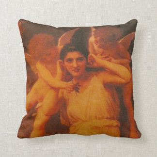 Vintage angelic figures Throw Pillow