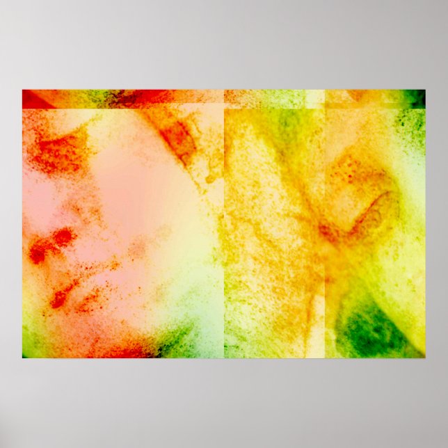 Vintage Angelic Statue Face Grunge Poster (Front)