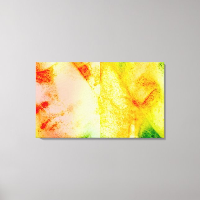 Vintage Angelic Statue Face Wrapped Canvas Print (Front)