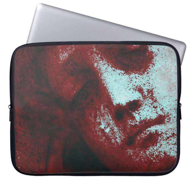 Vintage Angelic Statue Facial Computer Sleeve (Front)