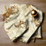 Vintage Angels Glittering Gold ID136 Fabric