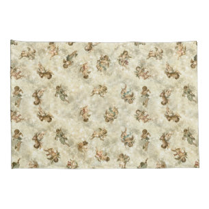 Vintage Angels Glittering Gold ID136 Pillowcase