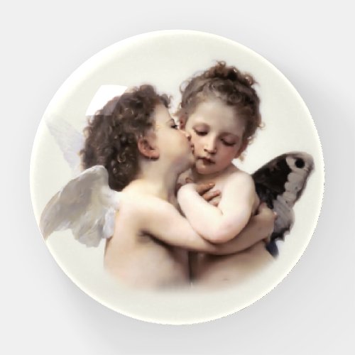 Vintage Angels Romantic First Kiss Paperweight