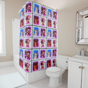 Vintage Angels Shower Curtain