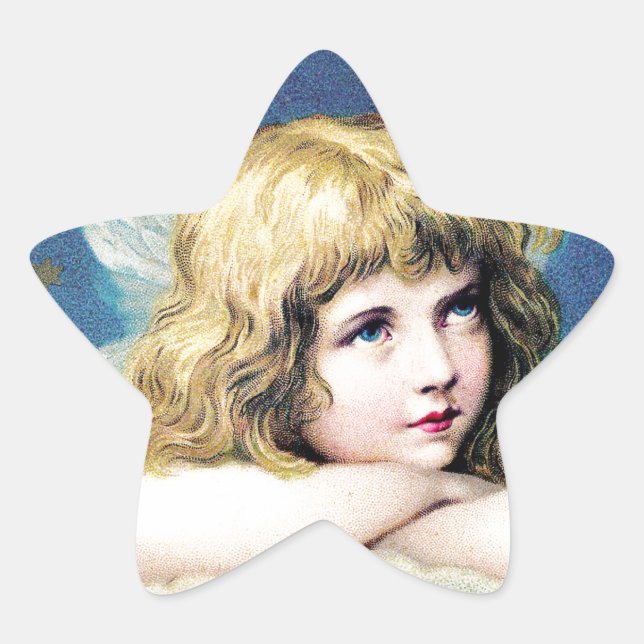 Vintage Angels Star Sticker (Front)