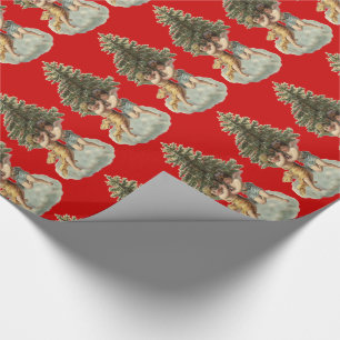 Vintage Angels & Tree Wrapping Paper