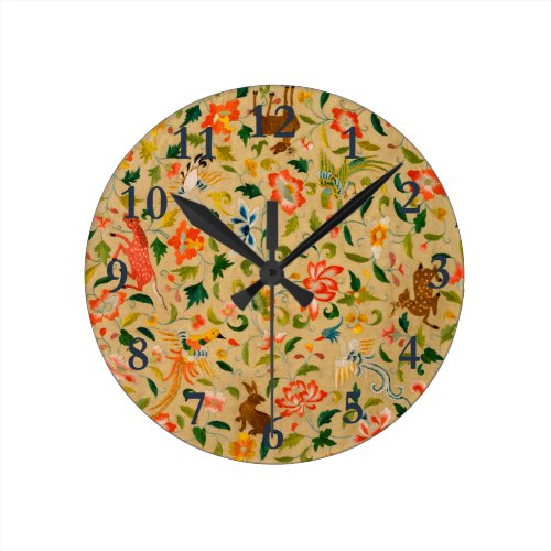 vintage animal antique horse bird deer rabbit round clock