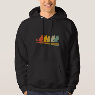 Vintage Animal Chinchilla Lover Retro 70s 80s Grap Hoodie