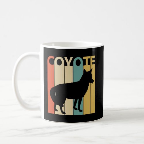 Vintage Animal Coyote Print Coffee Mug