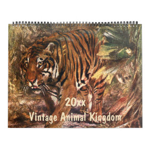 Vintage Animal Kingdom, Jungle and Forest Creature Calendar