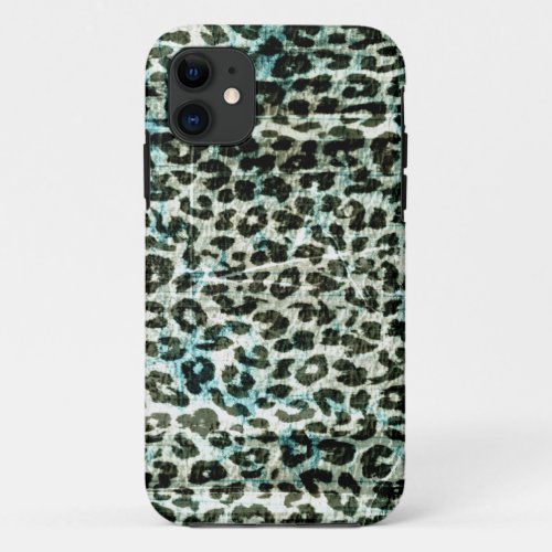 Vintage animal print fur skin of leopard iPhone 11 case