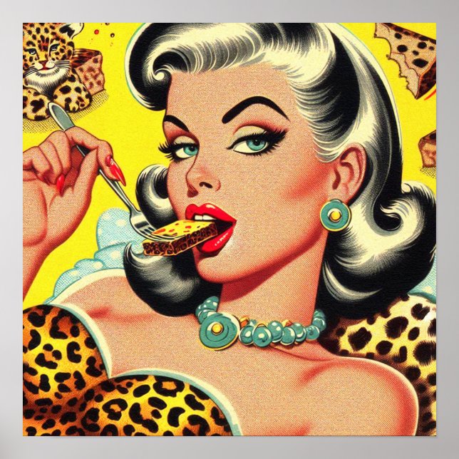 Vintage Animal Print Girl (Front)