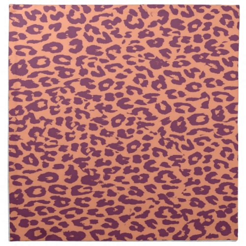 Vintage animal print skin texture of leopard napkin