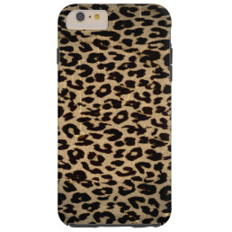 Vintage animal texture of leopard tough iPhone 6 plus case