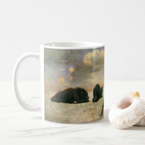 Vintage Animals Grizzly Bears by Albert Bierstadt Coffee Mug