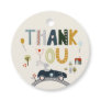 Vintage Animals in Cars Birthday Favor Tags