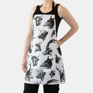 Vintage Animals Kosher Carnivore Cloven Hoofed Apron