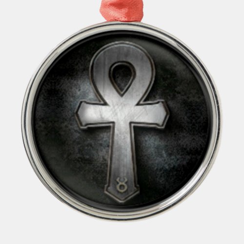 Vintage Ankh Symbol Key of Life Design Metal Ornament