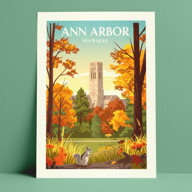 Vintage Ann Arbor Michigan Postcard (Creator Uploaded)