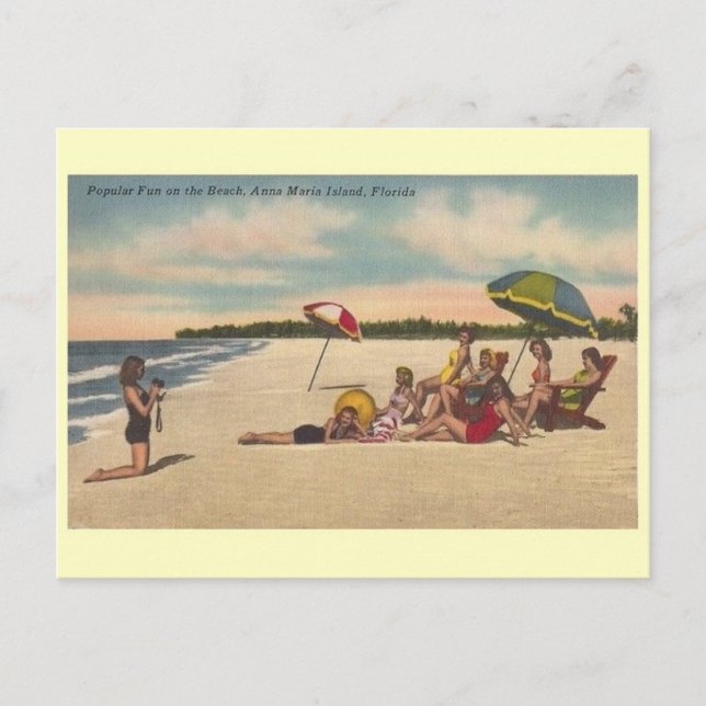 Vintage Anna Maria Island Florida Postcard (Front)