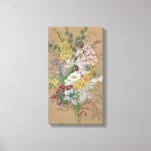 Vintage Anna Stainer-Knittel Alpine Flowers Canvas Print