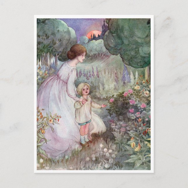 Vintage Anne Anderson Child and Mother Postcard (Front)