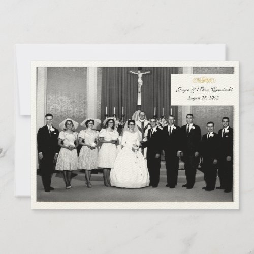 Vintage Anniversary invitation