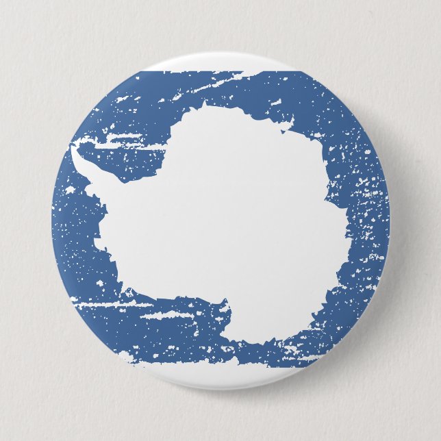 Vintage Antarctica Flag Pinback Button (Front)