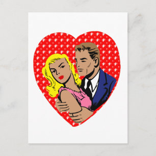 vintage anti valentine holiday postcard