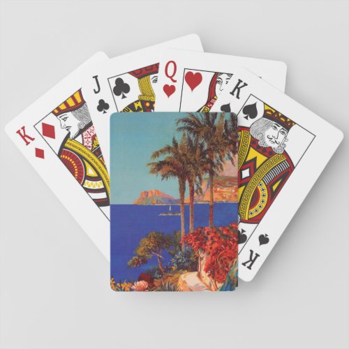 Vintage Antibes Cote DAzur Travel Playing Cards