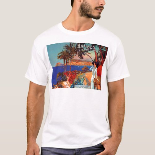 Vintage Antibes Cote DAzur Travel T_Shirt