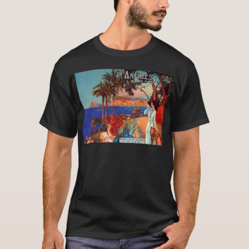 Vintage Antibes Cote DAzur Travel T_Shirt