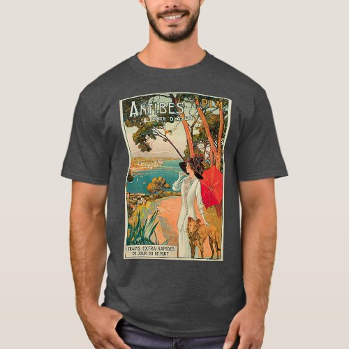 Vintage Antibes French Riviera Cote dAzur ad T_Shirt