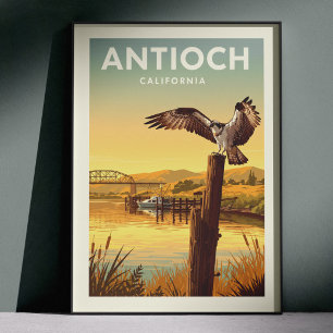 Vintage Antioch California Poster