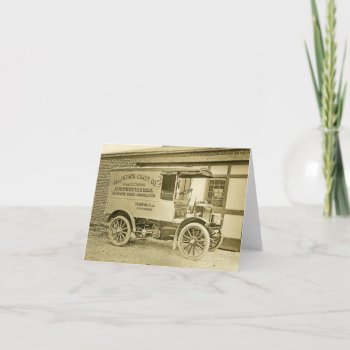 Vintage Antique Allfather Candy Co Truck Notecard by lkranieri at Zazzle