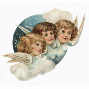 Vintage, Antique-Angels Christmas Ornament