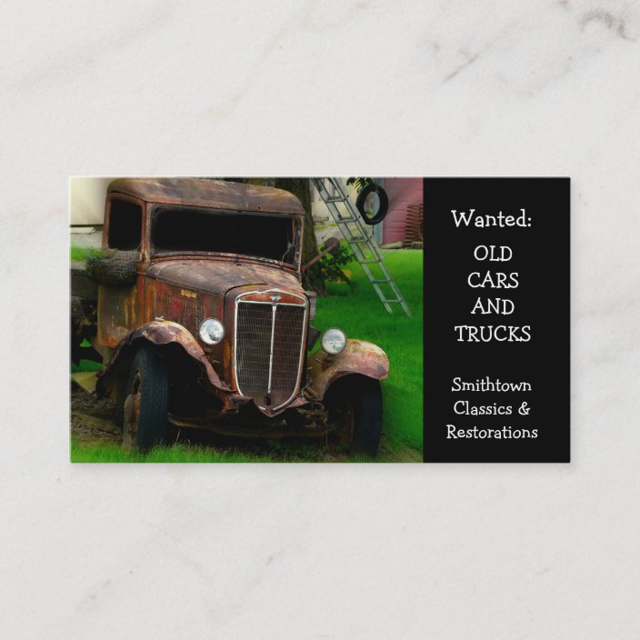Vintage Antique Automobile Restoration Business Card | Zazzle.com