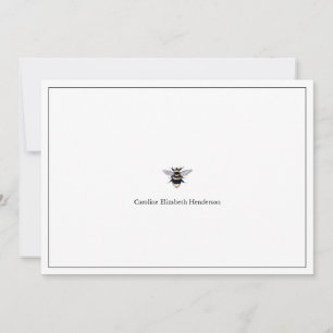 Vintage Antique Bee Classic Note Card