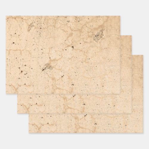 Vintage Antique Beige Country Farmhouse Grunge Wrapping Paper Sheets