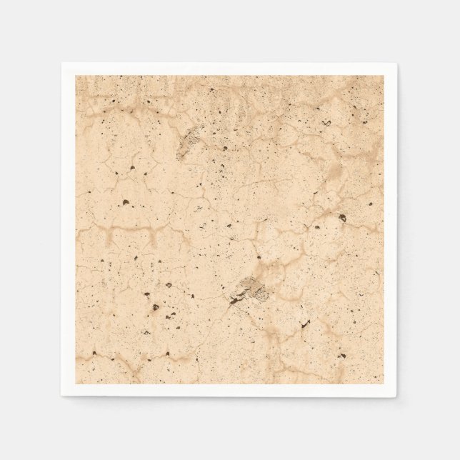 Vintage Antique Beige Country Farmhouse Texture Napkins (Front)